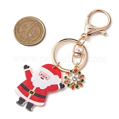 Porte-clés pendentifs en acrylique imprimés sur le thème de Noël&nbsp;KEYC-JKC00887