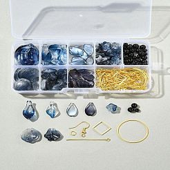 DIY-Sets zur Herstellung von Blumenglasanhängern und Ohrringen&nbsp;DIY-FS0009-01