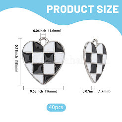 40pcs pendentifs en émail en alliage&nbsp;FIND-CA0011-36