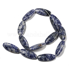 Natürliche blaue Fleck Jaspis Perlen Stränge&nbsp;G-B078-E07-01