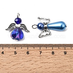 60 stücke 5 arten tibetischen stil legierung schmetterling perle & abs kunststoff perle & glas anhänger&nbsp;PALLOY-CA00016