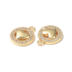 Pendentifs avec zircon cubiques à micro-pavés en laiton&nbsp;KK-I702-56G