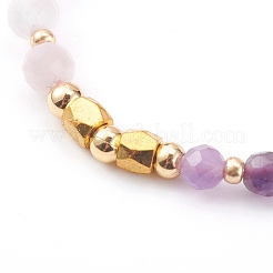 Bracelets réglables de perles tressées avec cordon en nylon&nbsp;BJEW-JB06024-01