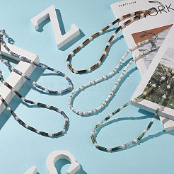 Collana di perline di pietre preziose miste naturali e perle e strass di cristallo per le donne&nbsp;NJEW-JN04209