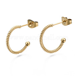 Boucles d'oreilles à tige en acier inoxydable chirurgical 316&nbsp;EJEW-N097-054LG