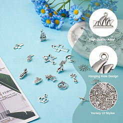 120 pz 30 ciondoli in lega di stile tibetano&nbsp;FIND-KS0001-19