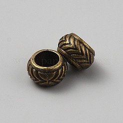 Abalorios europeos de aleación de estilo tibetano&nbsp;FIND-WH0199-504AB