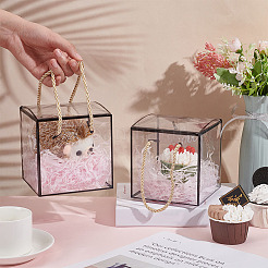 Transparente Geschenkbox aus PET-Kunststoff&nbsp;OBOX-WH0016-05B