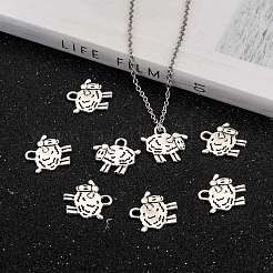 Pendentifs de moutons en alliage de zinc de style tibétain&nbsp;LS-PALLOY-F009-03