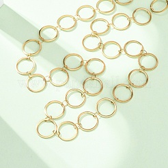 Collares de cadena con eslabones de anillo de acero inoxidable 304 de 12 mm&nbsp;NJEW-P343-01C-G