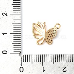 Ciondoli in ottone zirconi chiari micro pavé&nbsp;KK-G503-38G
