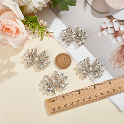 4 Uds decoraciones de zapatos de rhinestone de aleación&nbsp;DIY-MA0006-63P