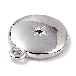 Breloques en laiton avec zircone cubique de micro pave&nbsp;LS-ZIRC-I054-13P-02