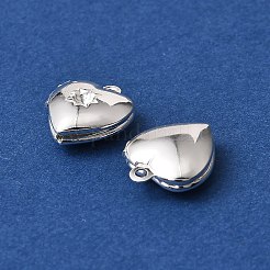 Bases de rhinestone de bronce colgante de corazón&nbsp;KK-A276-12S