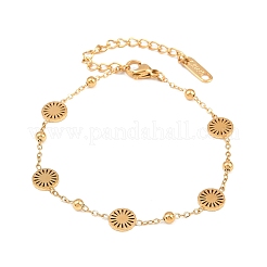 Sonnengliederarmbänder aus 304 Edelstahl für Damen&nbsp;BJEW-Z161-04G