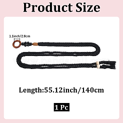 Ceintures en chaîne de taille en coton tissé à la main pour femmes&nbsp;AJEW-WH20017-73D