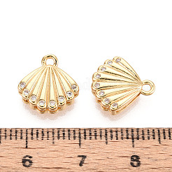 Pendentifs en laiton zircon cubique transparent&nbsp;KK-T074-117A-G