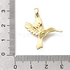Latón claro colgantes de circonita cúbica&nbsp;KK-B187-01G-02C
