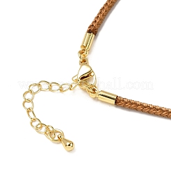 Fabrication de colliers en cordon tressé en nylon de 2.5 mm&nbsp;FIND-G095-01G-11