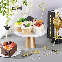 10 pz. inserto per torta in carta a tema laurea decorazione&nbsp;AJEW-WH0270-500A