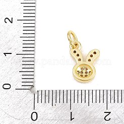 Messing micro pave klare zirkonia anhänger&nbsp;KK-F938-25E-G