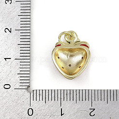 Ottone micro spianare pendenti zirconi&nbsp;KK-D409-48G-01