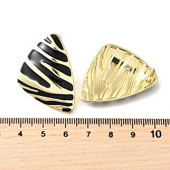 Clous d'oreilles en alliage d'émail&nbsp;EJEW-V010-01G-01