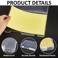 Transparente Verpackungsboxen aus Kunststoff mit Klappdeckel&nbsp;AJEW-WH20060-90B