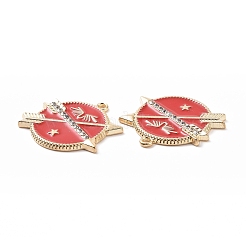 Pendente smaltati in lega&nbsp;ENAM-G213-06LG-01