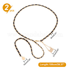Chaînes de taille en cuir pu&nbsp;AJEW-WH0413-75