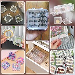 Quaderförmiger transparenter Acrylbox-Organizer&nbsp;ODIS-WH0099-30