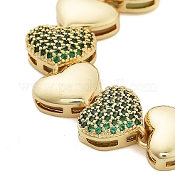 Bracelets en laiton plaqué en rack pour femmes&nbsp;BJEW-B109-01G-05