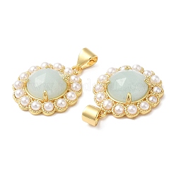 Colgante de piedras preciosas naturales con revestimiento de iones (IP)&nbsp;G-E599-03G