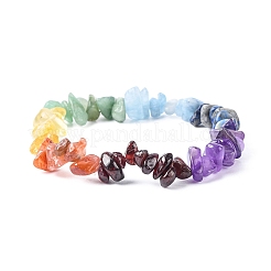 Chakra Edelstein Stretch-Armbänder&nbsp;BJEW-JB02288-01