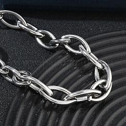 10 mm 304 Edelstahl-Armbänder mit Pferdeaugengliedern&nbsp;SA-CBA2696-27P