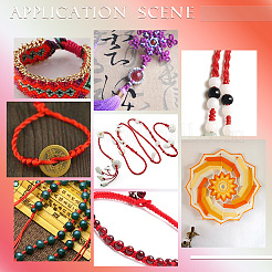 10 confezione di cordino intrecciato in nylon di 10 colori&nbsp;NWIR-PH0002-06B-01