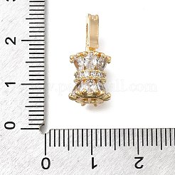 Donut-Bügel aus Messing mit Mikropavé und Zirkonia&nbsp;LS-KK-U061-17G