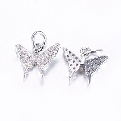 Charms in zirconia cubici microattivi a lunga durata in ottone placcato&nbsp;ZIRC-F069-32P