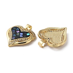 Colgante micropavé cubic zirconia de latón&nbsp;KK-D057-20G
