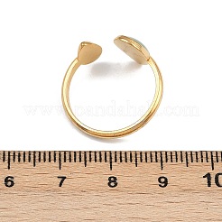 Offene Manschettenringe aus 304er Edelstahlharz für Damen&nbsp;RJEW-K303-10G