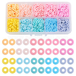 2030 filo di perline in argilla polimerica fatte a mano in 10 colori&nbsp;CLAY-BT0001-03
