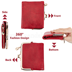 Portefeuilles à serrure en cuir pu&nbsp;AJEW-WH0796-86B