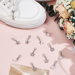 12 stücke 3 arten stern legierung schuhe charme&nbsp;HJEW-DR00215