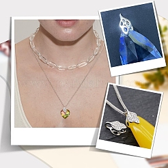 4 paio di ganci pendenti in argento sterling con micro pavé di zirconi cubici&nbsp;FIND-PH0022-34