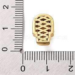 Totenkopfförmiges Gestell aus Messing mit Zirkonia-Perlen&nbsp;KK-S406-15G