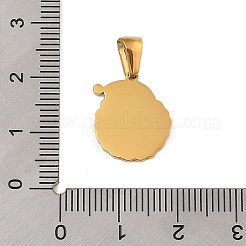 Ciondoli in acciaio inox 304 a tema natalizio&nbsp;STAS-R007-01O-G