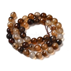 Brins de perles d'agate naturelles teintées et chauffées&nbsp;G-P539-F01-04