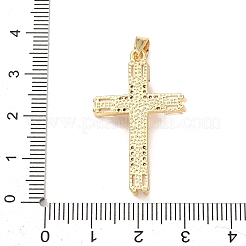 Pendentifs avec zircon cubiques à micro-pavés en laiton&nbsp;KK-P352-03A-G