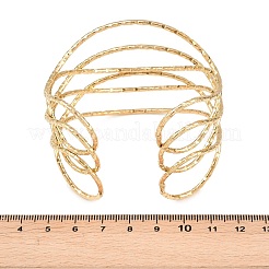 Gehämmertes Mehrfach-Armband aus Edelstahl 304 für Damen&nbsp;BJEW-Z161-01G