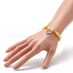 Bracciali elasticizzati fatti a mano con perle di argilla polimerica&nbsp;BJEW-JB06431